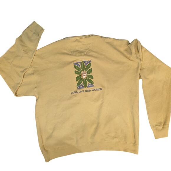 Long Live Rad Women embroidered  Oversized Sweathshirt Size XL - Picture 1 of 7